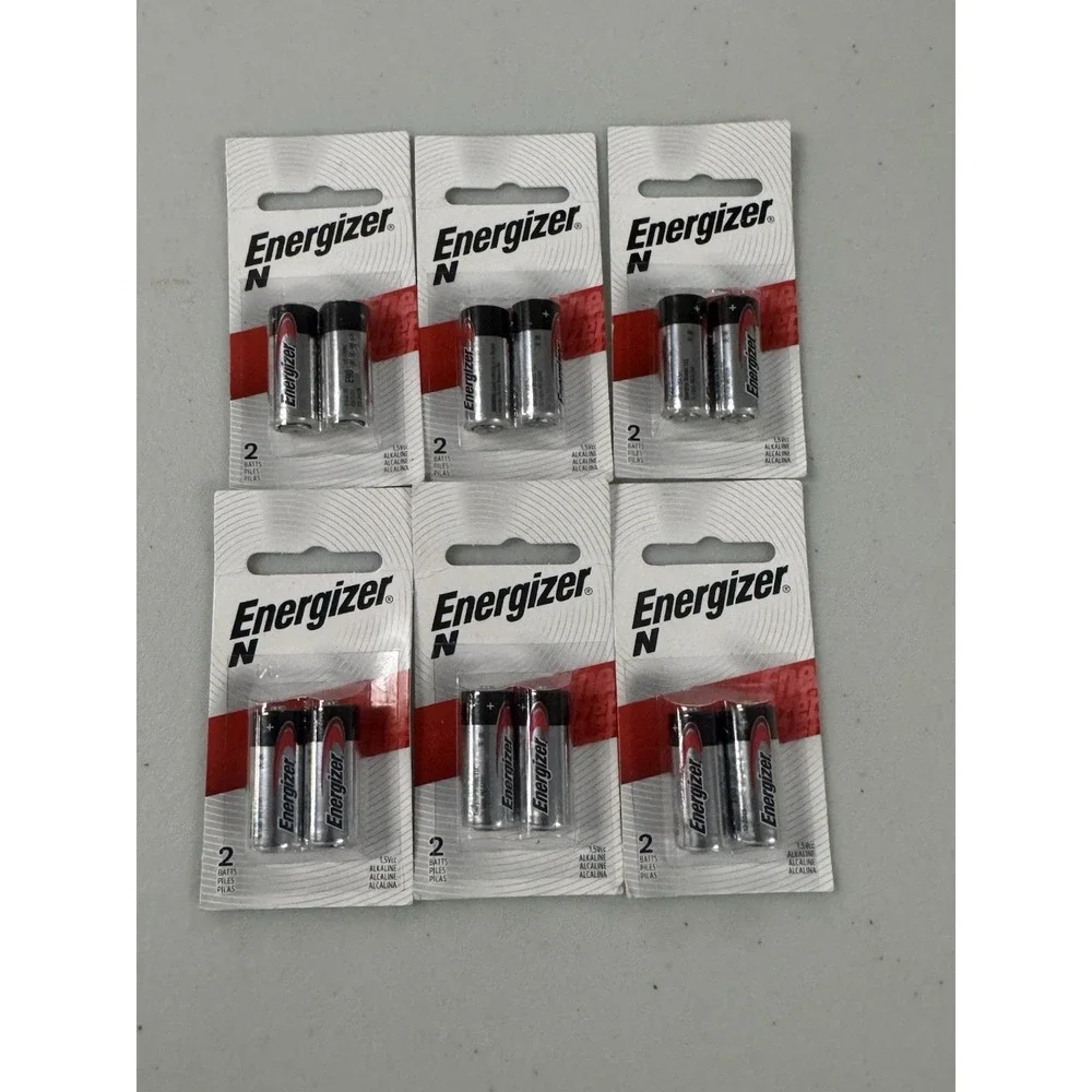 6 Pks of 2 (12) Energizer Batteries N2 E90Bp2